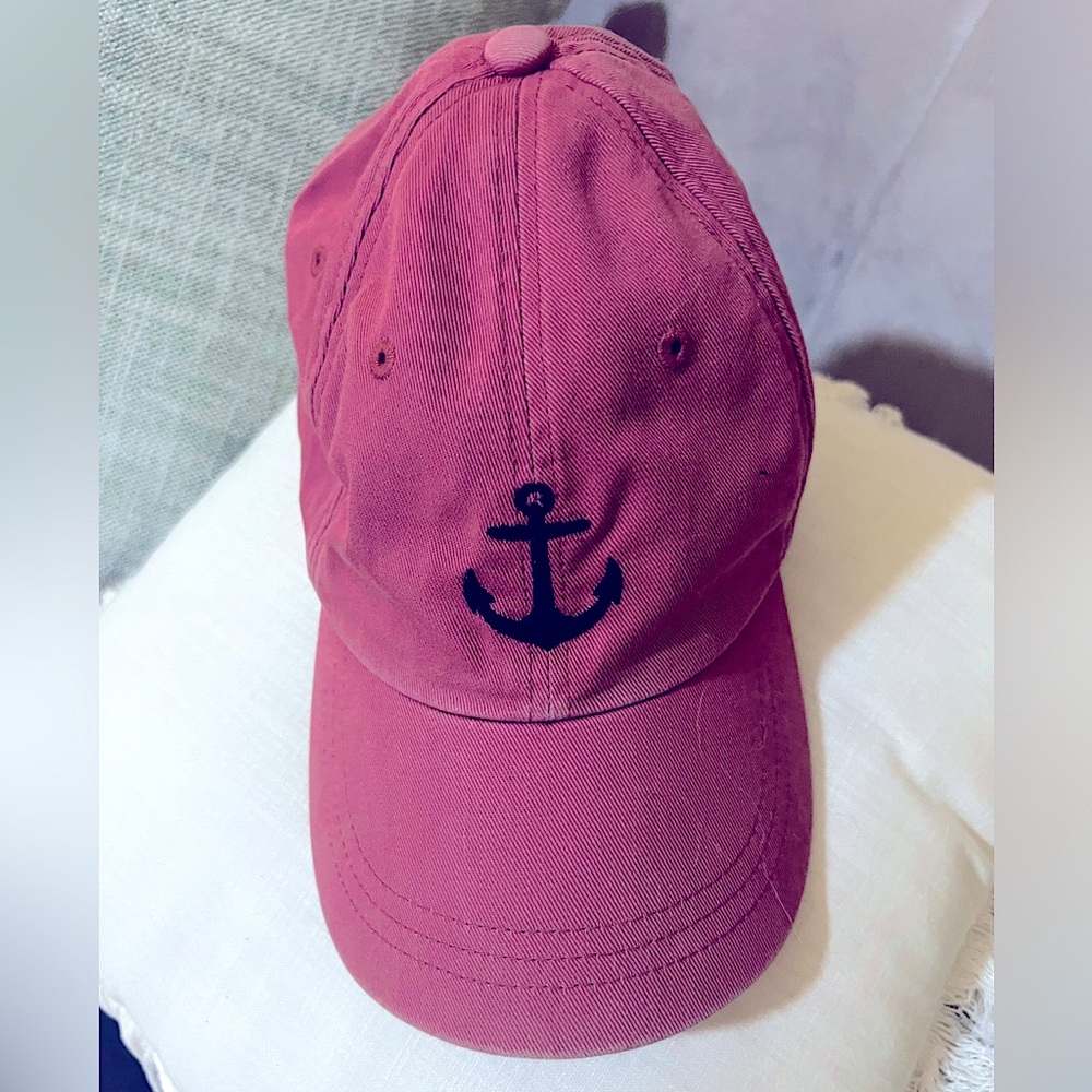 J. Crew nantucket red anchor baseball cap never worn